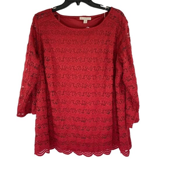 dressbarn Tops - Dressbarn Women's Burgundy Blouse